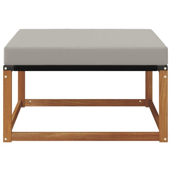 vidaXL Zunanji puf Masiven les akacije Naravna