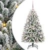 vidaXL Umestno božično drevo 120 cm 150 LED Toplo bela PVC in jeklo