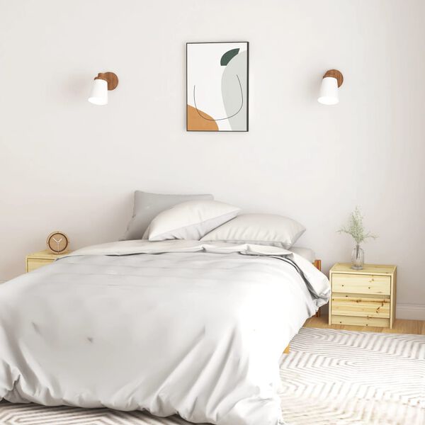 vidaXL Nočna omarica 2 kosa 40x30,5x35,5 cm trden les jelke