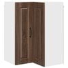 vidaXL Omara za vogal PORTO Rjav hrast 57 x 57 x 80 cm Inženirski les