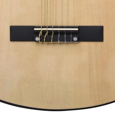vidaXL Klasična kitara za začetnike 12-delni komplet 4/4 39"