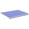 vidaXL Nadomestno blago za tendo modro in belo 450x350 cm poliester