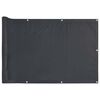 vidaXL Balkonsko platno za zasebnost antracitno 300x90 cm PVC