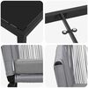 vidaXL Komplet za jedilnico v vrtu 5 pcs Antracit