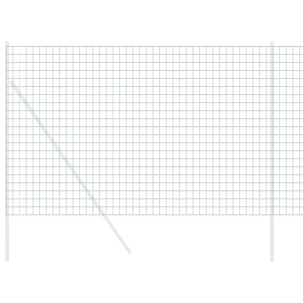 vidaXL Evropska ograja Zelena 1.6 x 10 m PVC prevlečen železo