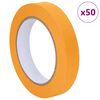 vidaXL Maskirni trakovi za slikarje 50 pcs Rumena 19mm x 50m Papir