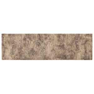 vidaXL Kuhinjska preproga Rjav beton 150 x 45 cm 100% poliamid Pralna