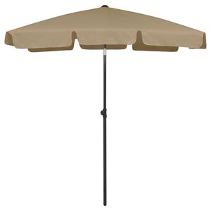 vidaXL Senčnik za na plažo taupe 180x120 cm