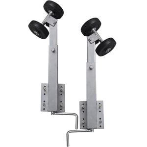 vidaXL Dvojna opora za premec za prikolico za čoln 2 kosa 59 - 84 cm