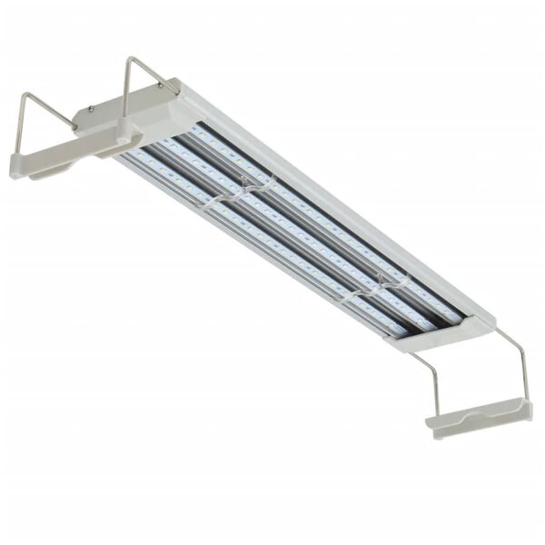 vidaXL LED svetilka za akvarij 50-60 cm aluminij IP67