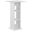 vidaXL Barska miza 60x60x110 cm bela