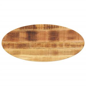 vidaXL Mizna plo&scaron;ča 140x50x3,8 cm ovalna trden mangov les