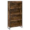 vidaXL Knjigovni omar 80 x 30 x 155 cm Inženirski les Dimni hrast