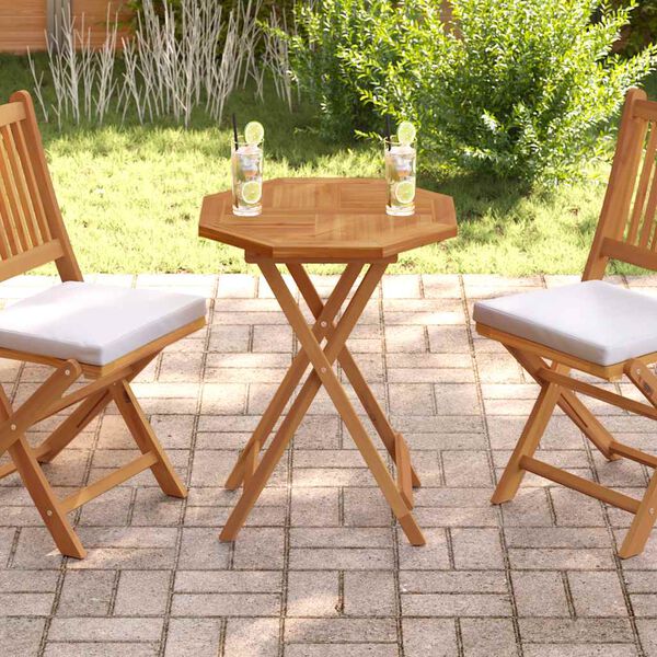 vidaXL Mizna plo&scaron;ča 60x60x2,5 cm osmerokotna trdna tikovina