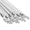 vidaXL Vezalke za kabel 25 kos 4,6 x 350 mm Srebrna