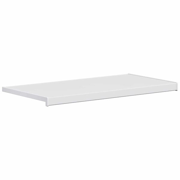 vidaXL Okenski nadstre&scaron;ek Bela 100 x 45 x 4,5 cm PVC