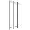 vidaXL Paravan 3-delni bel 120x220 cm blago