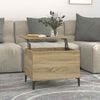 vidaXL Klubska mizica sonoma hrast 60x44,5x45 cm inženirski les