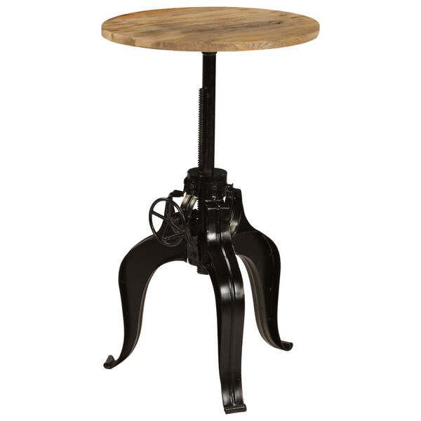 vidaXL Barska miza iz trdnega mangovega lesa 60x(76-110) cm