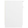 vidaXL Omarica za pisalno mizo bela 33,5x50x75 cm konstruiran les