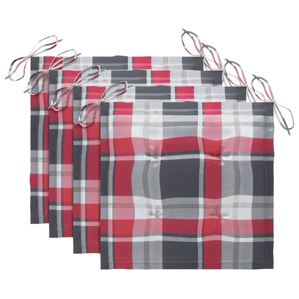 vidaXL Vrtni jedilni stoli z blazinami 3 kosi trden akacijev les