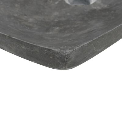 vidaXL Umivalnik 50x35x12 cm marmor črn