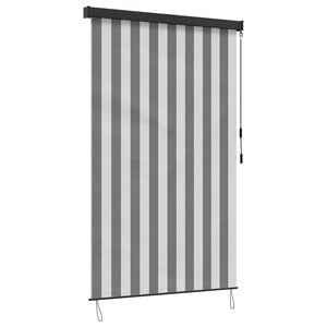 vidaXL Rolo Antracitna in bela 180 x 250 cm Tkanina in aluminij