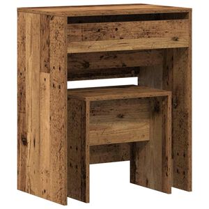 vidaXL Miza za ličenje 2 kos Star les 60 x 40 x 75 cm Inženirski les