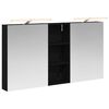 vidaXL Komplet omaric za kopalnico 3 kos 130 x 14,5 x 70 cm