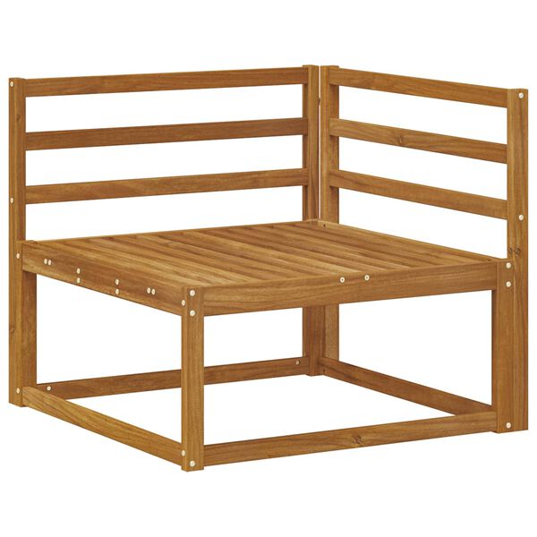 vidaXL Zunanja garnitura za sedenje 10 pcs Naravna Masiven les akacije