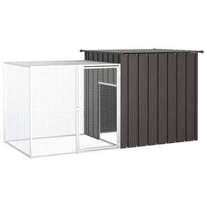 vidaXL Koko&scaron;njak antracit 200x91x100 cm pocinkano jeklo