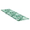 vidaXL Blazina za ležalnik vzorec listja oxford tkanina