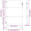 vidaXL Vrtna vrata Črna 85 x 125 cm Jeklo s pra&scaron;nim premazom