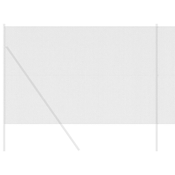 vidaXL Šesterokotna ograja Siva 1,5 x 100 m PVC