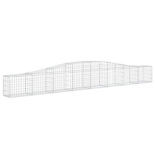 vidaXL Obokane gabion ko&scaron;are 3 kosi 400x30x40/60 cm pocinkano železo