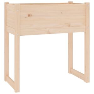 vidaXL Visoka greda 78x40x81 cm trdna borovina