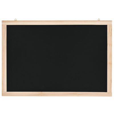 vidaXL Stenska črna tabla iz cedrovine 40x60 cm