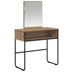 vidaXL Toaletna mizica Artisan hrast 81 x 40 x 131 cm Inženirski les