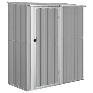 vidaXL Vrtna lopa siva 180,5x97x209,5 cm pocinkano jeklo