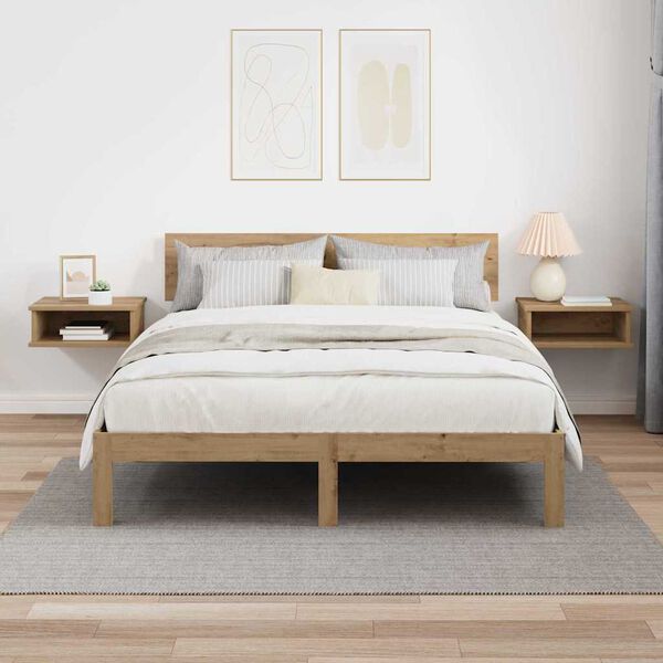 vidaXL Nočna omarica 2 pcs Umetni hrast 40 x 31 x 15 cm