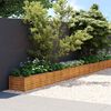 vidaXL Vrtna visoka greda 1152x50x36 cm corten jeklo