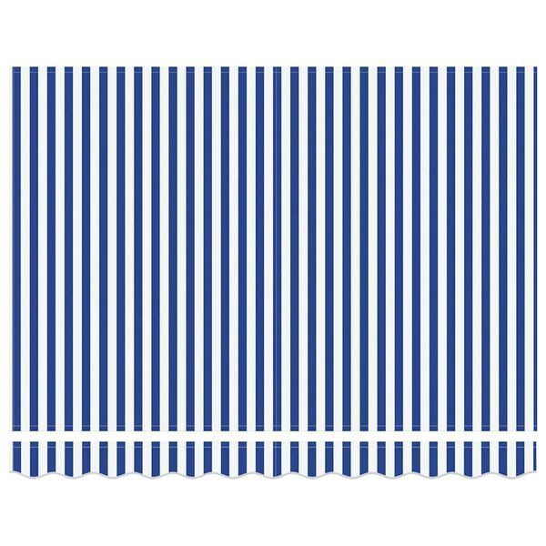 vidaXL Retraktilna tenda Modra in bela 300 x 250 cm