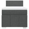 vidaXL Box spring postelja z vzmetnico temno siva 100x200 cm blago