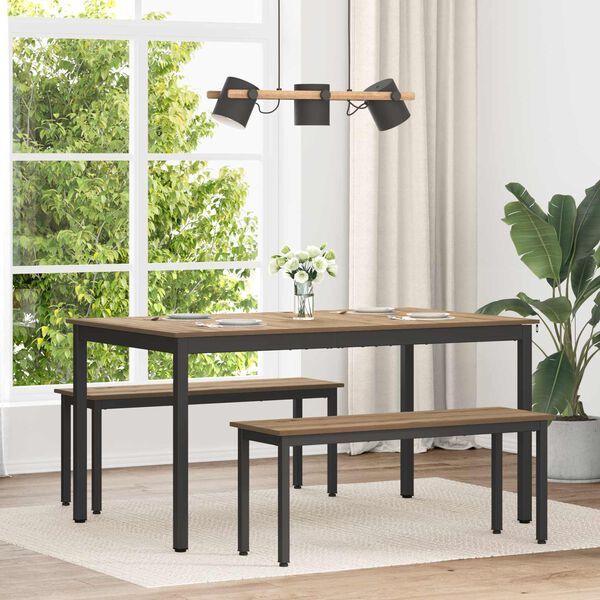 vidaXL Jedilne mize KOVINA