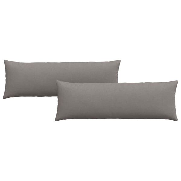 vidaXL Blazine za kavč 2 pcs Taupe 120 x 40 cm blago