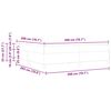 vidaXL Postelja z vzmetnico Modra 200 x 200 cm blago