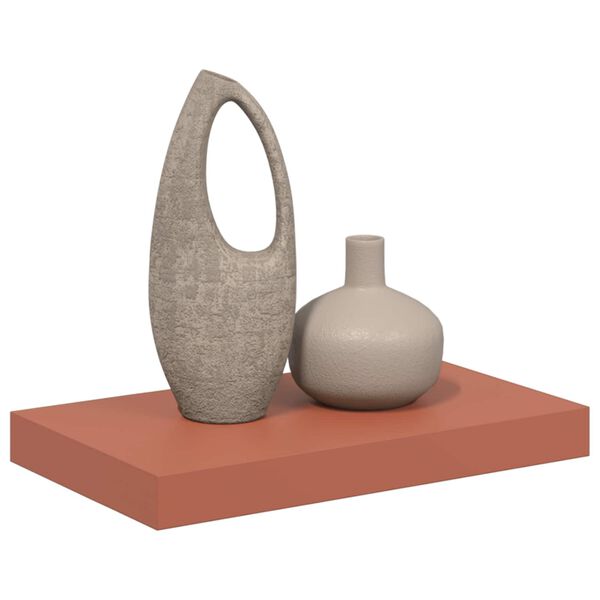 vidaXL Stenska polica Rdeča 40 x 23,5 x 4 cm Konstruiran les