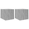 vidaXL Stenske TV omarice z LED 2 kosa siva sonoma 30,5x35x30 cm