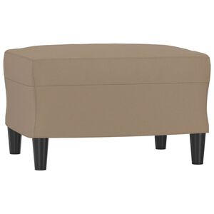 vidaXL Stolček za noge kapučino barve 60x50x41 cm umetno usnje
