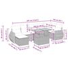 vidaXL Vrtna sedežna garnitura 5-delna z blazinami bež ratan akacija